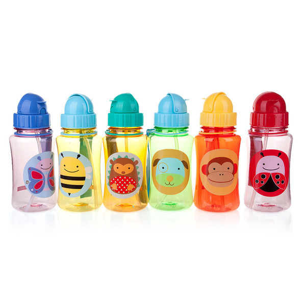 Wholesale-Bottle Feeding Toddler Infant Newborn Baby Kids Cup Learn Drinking Straw Bottle Sippy Cup 240ml Baby Bottle