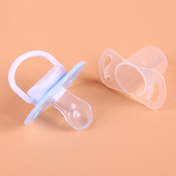 Newborn Baby Kids Orthodontic Dummy Pacifier Infant Silicone Teat Nipple Soother Blue/Pink