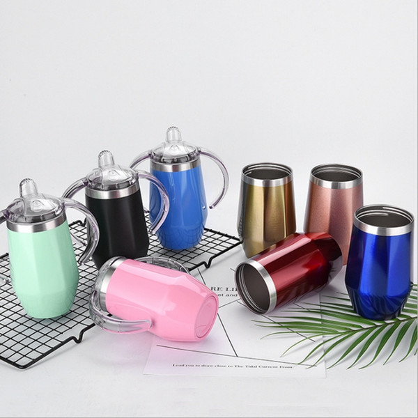 Baby Bottles Diamond Shaped Sippy Cups Stainless Steel Vacuum Insulated Milk Bottles Newborn Feeding Bottle 8 Colors 500ML Optional YW3418