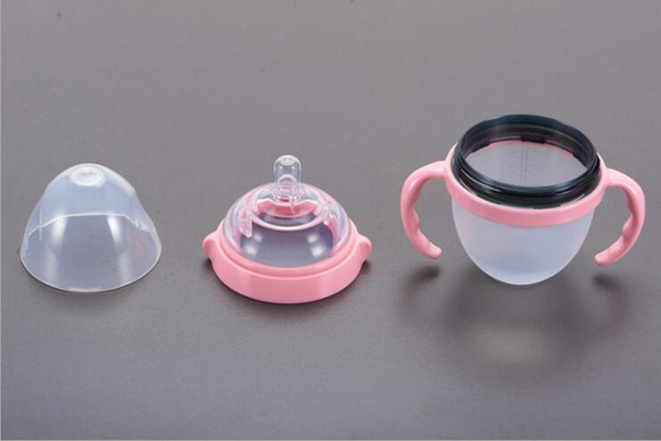 Silica gel baby milk bottle high temperature anti - flapping - resistant frosted mother - baby milk bottle pacifier with imported silica gel