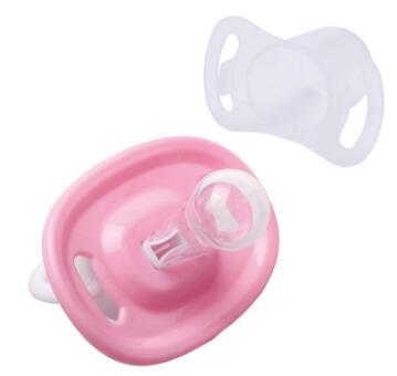 M89CNewborn Baby Kids Orthodontic Dummy Pacifier Infant Silicone Teat Nipple Soother Blue/Pink