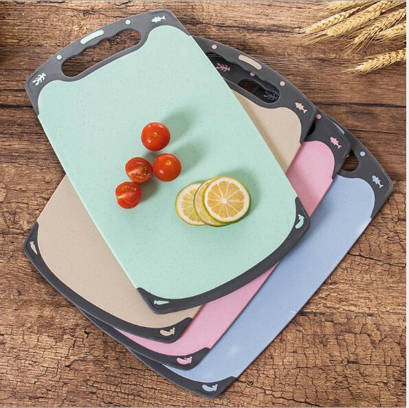 Chopping board thickened large plastic wheat straw chop board household double-sided chopping fruit chop boards kitchen chopping