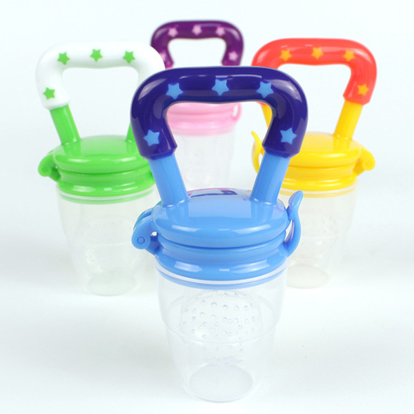 Nipple Fresh Fruit Pacifier Food Milk Nibbler mamadeira Feeder Feeding Tool Bell Safe Baby Bottles 3 Size christmas gift