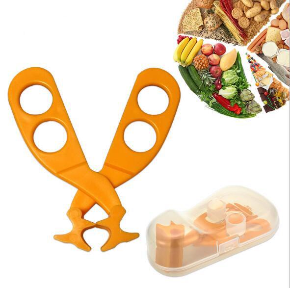 New Baby Multi-function Food Cut Baby Crushed Universal Scissors Complementary Food Scissors Feeding Children Cutlery Free Delivery