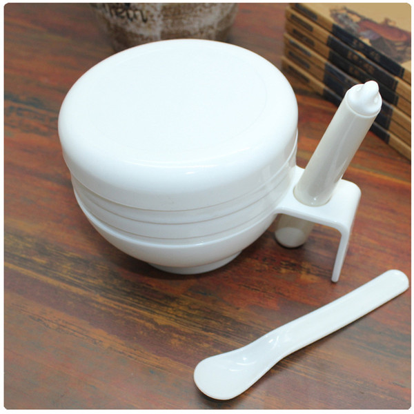 Baby Feeding Bowl Food Fruit Mills Dishes Grinding Tools Infant Newborn Handmade Food grinder Bowls set C6910