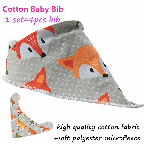 Special Design Cotton Baby Bib With Metal Snap For The Size;33*37 CM Baby Bandana Bibs Reusable Infant Bib Washable Saliva Towel