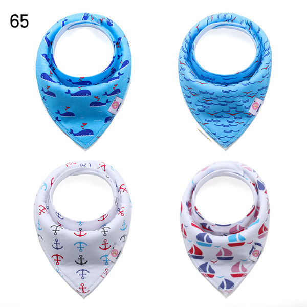 55-70# 14 Designs Newborn cartoons INS fox bibs Burp Cloths new baby girls boys waterproof Pure cotton double layer bibs burp cloths