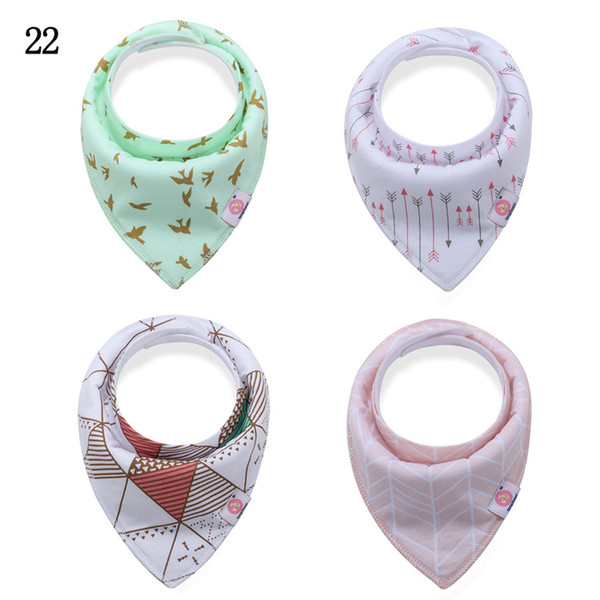 21-40 Design Newborn cartoons INS fox bibs Burp Cloths new baby girls boys waterproof Pure cotton double layer bibs burp cloths