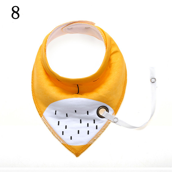 16 Designs Newborn cartoons INS fox bibs Burp Cloths with hole new baby girls boys waterproof Pure cotton double layer bibs burp cloths