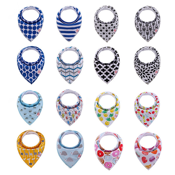 Baby Bibs Burp Cloths 330+ Designs Waterproof Triangle Bibs Newborn Cartoon Print Baby Bibs Baby Girls Boys Bandana Infant Saliva Cloth