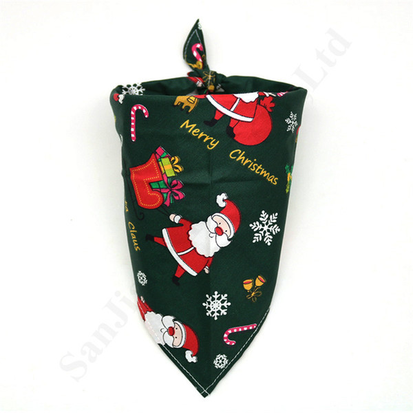 Lovely Pets Neckerchief Apparel 2020 Christmas Dog Costume Triangular Bandanas Pet Dogs Cats Grooming Supplies Christmas Pet ClothesCA110706