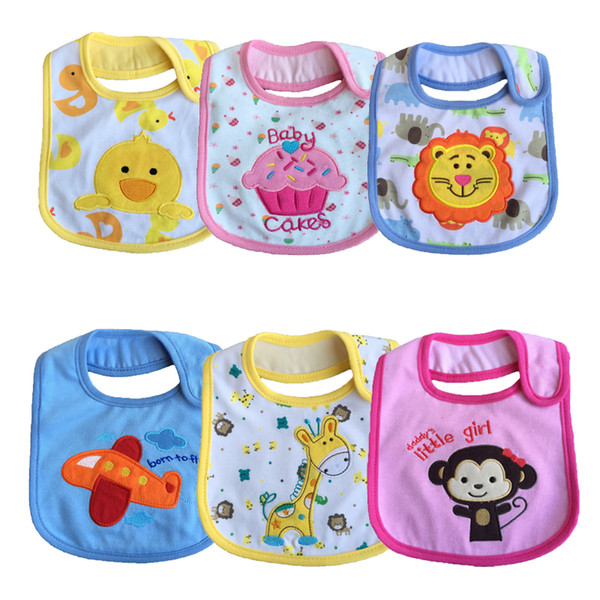 3pc/lot Baby BibsPattern Toddler Baby Waterproof Saliva Towel Cotton Fit 0-3 Years Old Infant Burp Cloths Feeding 1to 3 yea