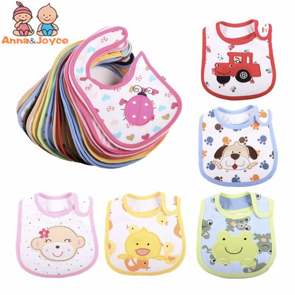 3Pc/lot Bibs Girls Cute Cartoon Bibs Toddler Baby Waterproof Saliva Towels Choosed Cotton Baby Gifts 0-3 YEARS