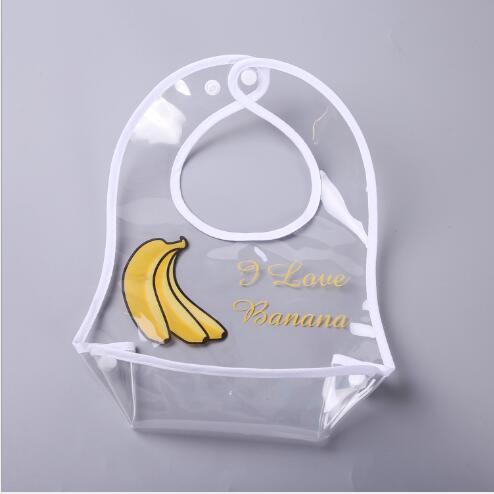 Baby Bibs Leakage-proof transparent Baby Bib Foldable EVA waterproof transparent rice bag New baby's eating Bibs