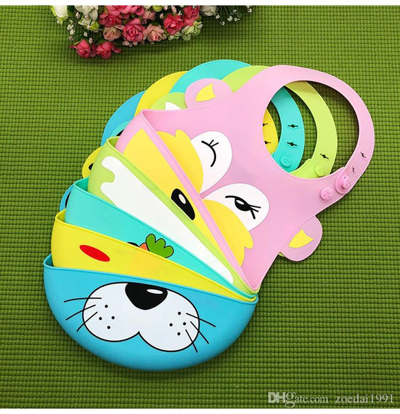 Baby feeding Soft Silicone Bibs Cartoon Newborn Kid Boy Girl Saliva Waterproof Towel Baby Bibs New Arrival