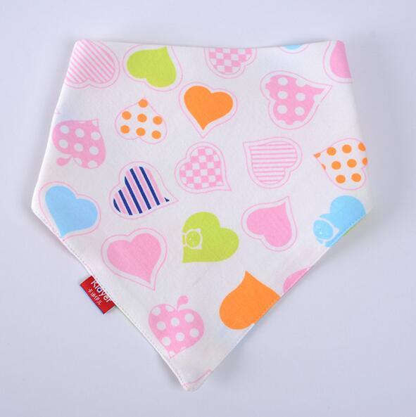 Baby Feeding 2 piece/lot Cotton Towel Baby Bandana Burp Cloths Baby Slobber Triangle Cartoon Double Suction Children Bib Maternity