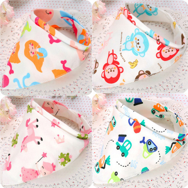 2016 wholesale kids Triangle Bib Bandana burp cloths Baby Cotton kerchief infant Saliva Bibs Pinafore Apron Baby Feeding 118