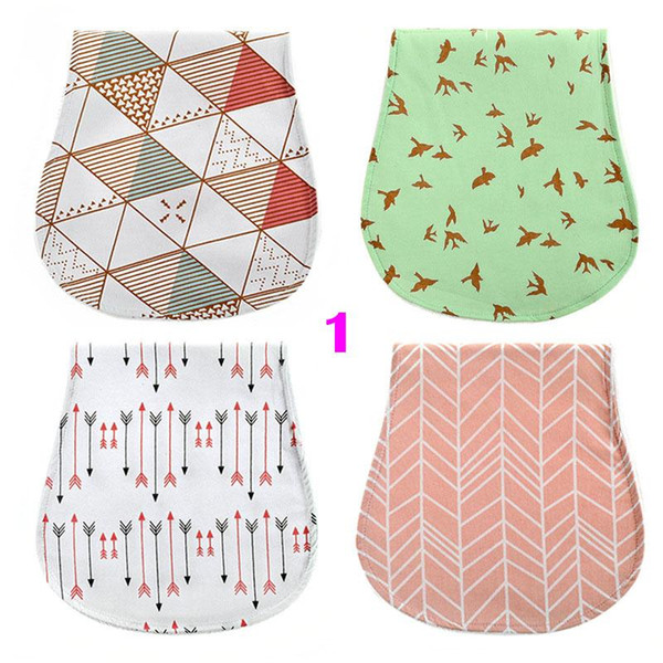 New Baby Burp Cloths Baby Bibs 100% Cotton Waterproof Layer for Boys Girls 3 Layers 48*23cm Ins