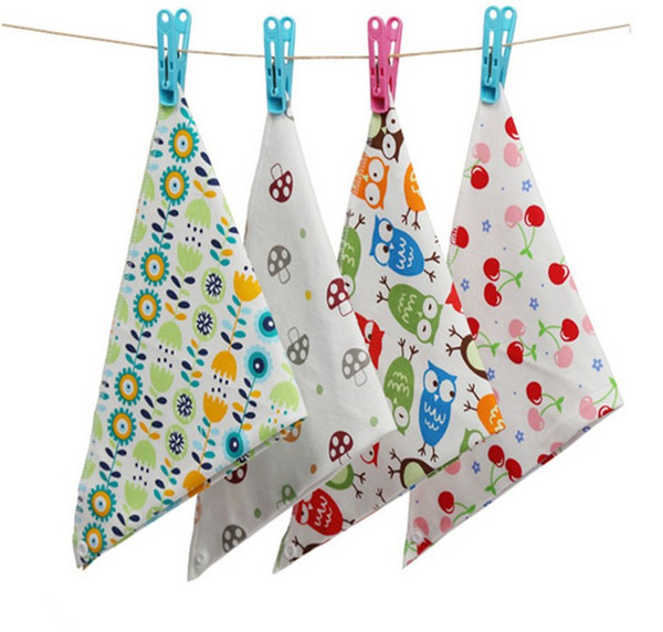 wholesale kids Triangle Bib Bandana burp cloths Baby Cotton kerchief infant Saliva Bibs Pinafore Apron Baby Feeding