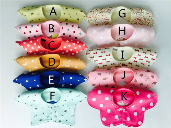 360-Degree Infant Bibs 4-layer Waterproof Three-Dimensional Baby Pinafore Apron Baby Wear Accessories Saliva Bibs Burp Cloths Kerchief