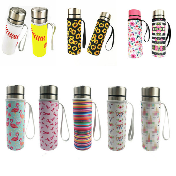 Neoprene Water Bottle Holder Insulated Anti-ironing Glass Bottle Cover Thermos Cover Sleeve Bags Carrier Drinkware Accessories Cheap D3503