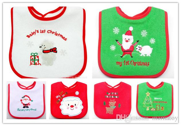 Christmas Baby Bib Burping Cloths Newborn Baby Clothes Burp Cloths Kids Bib Baby Gifts Infant Burp Cloths