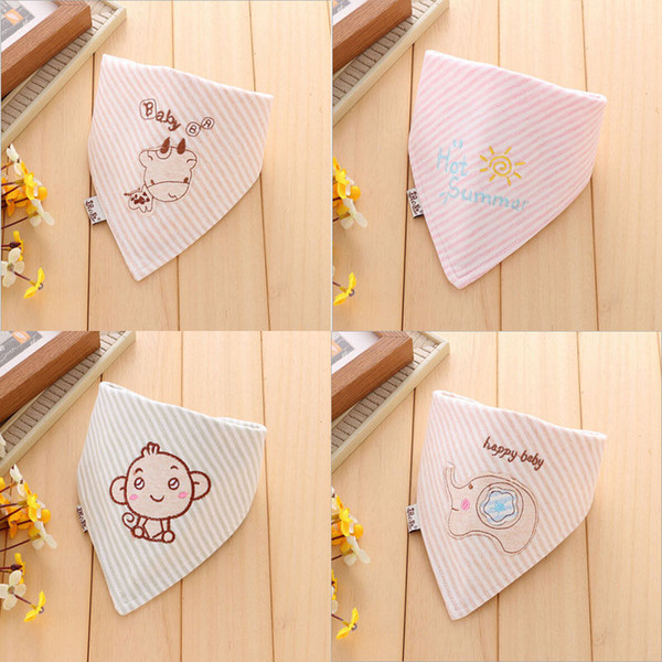 Cute Cartoon Bibs Feeding Saliva Towel Dribble Triangle Bandana Unisex Infant Baby Head Scarf