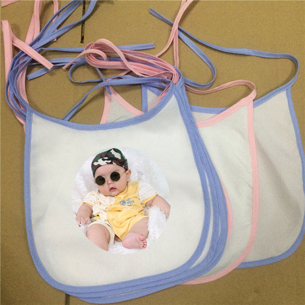 new arrival sublimation blank baby bib polyester burp cloths hot transfer printing DIY baby bibs blank consumables material