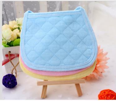 10pcs/lot New Cute Baby Bibs Solid Color Cotton Newborn Infant Girls And Boys Baby Feeding Bibs Burp Cloths