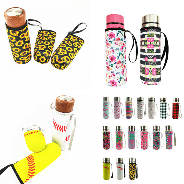 Neoprene Bottle Holder Insulated Anti-ironing Glass Bottle Cover Thermos Cover Sleeve Bags Carrier Drinkware Accessories Gifts D3503