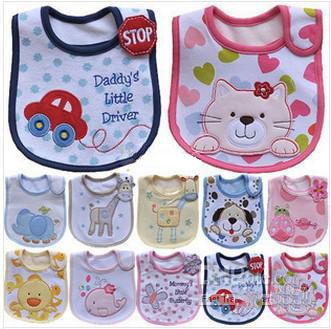 New pattern 3 layer Newborn Dokis Baby Bibs Waterproof Bib Bandana Bibs For Babies Bebes Girls Boys Bib Babies Clothing