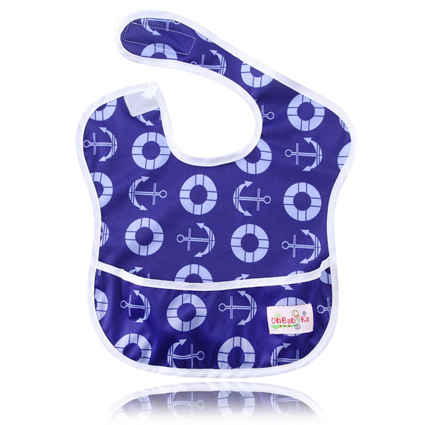 Ohbabyka Ohbabyka Baby Feeding Waterproof Pocket Superbib Big Ergonomic Easy Clean Adjustable Bibs Infant Burp Apron Clothes