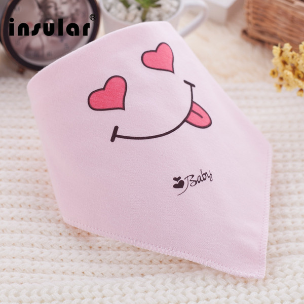 100% Cotton Baby Bibs Infant Triangle Burp Cartoon Toddler Bandana Scarf Double Layers Kids Nursing Bibs