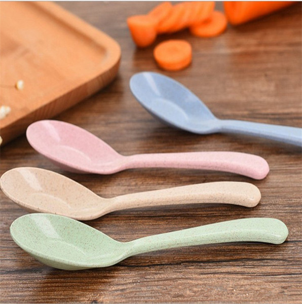 Hot sale Children Soup Spoon tableware plastic Household Spoon safe meal spoon for Kids Children T3G0098