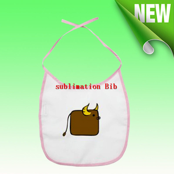 blank baby bib for sublimation heat transfer printing DIY personalized baby Bibs wholesales