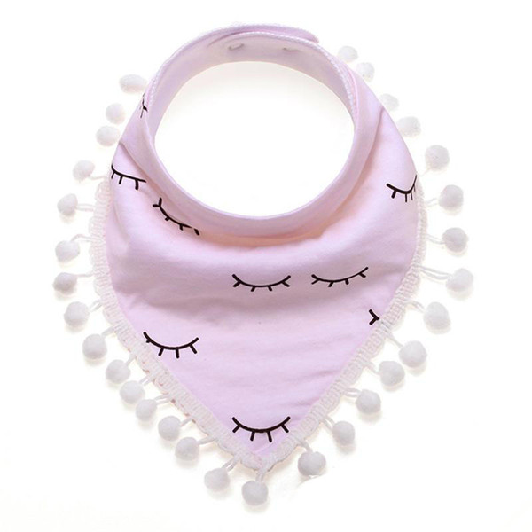 Baby Bandana Bibs INS Fox Bibs Burp Newborn Tassel Saliva Towels Infant Cotton Bibs Scarf Kids Cartoon Fox Dot Burp