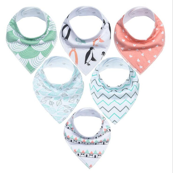 INS fox bibs Burp Cloths new baby girls boys waterproof Pure cotton double layer bibs burp cloths