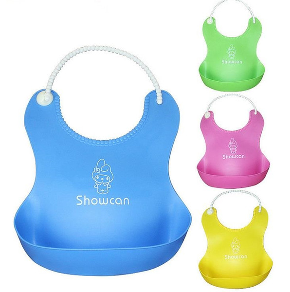 Wholesale Silicone baby bibs Infant Feeding Baby Kid Bib Baby Silicone Kid Washable Bib Fun Characters Waterproof cartoon image 0142