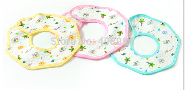 baby octagonal Saliva Towel Waterproof bibs Baby Bibs Infants Cartoon infant towel Burp Cloths