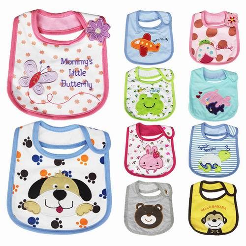 Baby Bibs Cotton Waterproof Aprons Kids Saliva Cartoon Towel Children Burp Apron Infant Towel Bibs Burp Cloths