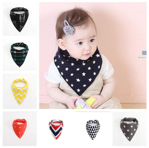 kids Bib Baby feeding INS Fox Bibs Burp Cloths Bandana Infant Saliva Cloth Triangle Bibs Newborn Cartoon Baby Bibs Newborn Burp Cloths ab73