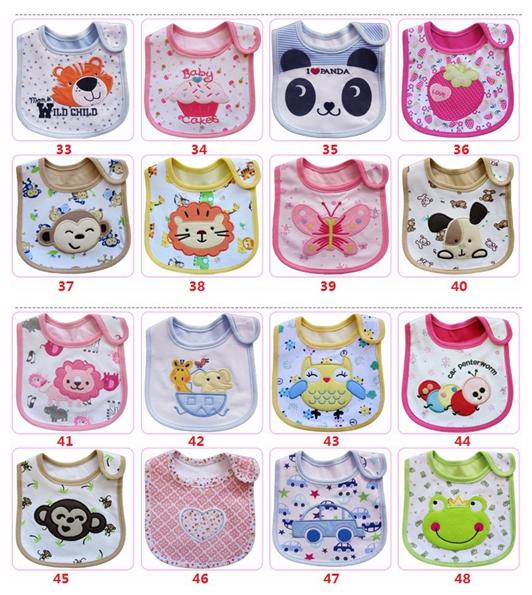 3 layer Baby Bibs Bandana Bibs for Babies Cotton Burp Cloths Baby Feeding Waterproof Bib Infant Saliva Towel Cartoon Accessories