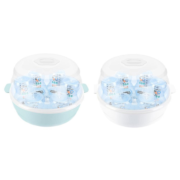 Baby Microwave Bottle Disinfection Box High Temperature Nipple Sterilizer Bottle Holder Storage Box Sterilize Bottles Pacifiers
