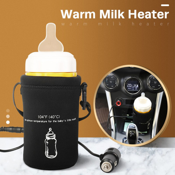 Baby Feeding Bottle Warmers Heater Quickly Food Milk Travel Cup Warmer Heater Portable DC 12V in Car Baby Bottle Heaters 2018