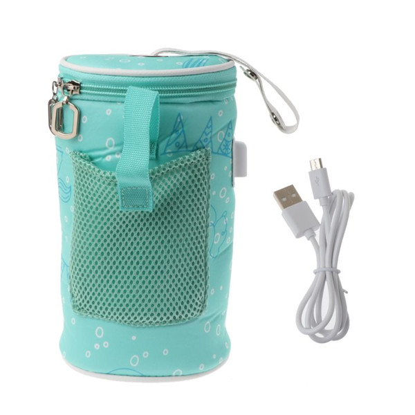 USB Baby Milk Thermostat Bag Bottle Warmer Baby Bottle Warmer Heater Insulated Bag Travel Cup Portable In Car Heaters Drink Warm