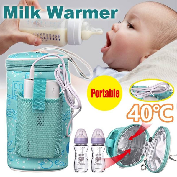 USB Portable Baby Milk Bottle Warmer Out Feeding Heating Preservation Bag 2018 New Arrival High Quality