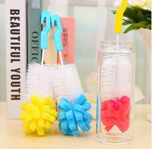 1pcs Baby Bottle Brushes cleaning cup brush for nipple spout tube kids Feeding Cleaning Brush