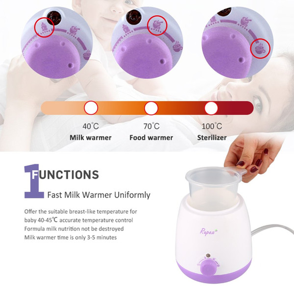 Rapex 3 in 1 Multifunctional Baby Bottle & Warmer Sterilizer with Indicator Milk Warm Device for Baby Feeding Accessories