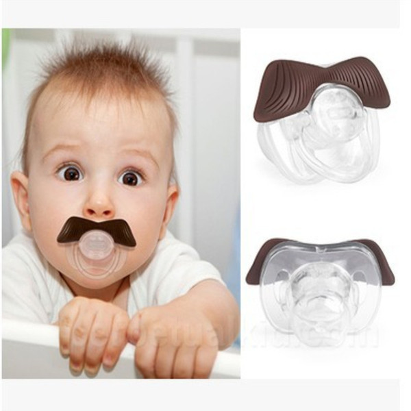 eeth Boy Girl Infant Silicone Chill Baby Mustache Dummy Beard Nipples Pacifier Teat Funny baby pacifier teeth