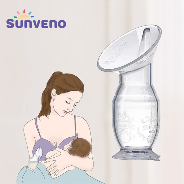 Sunveno Silicone Manual Pumps Nurse Strong Suction Reliever Pump Breast Collector Feeding Milk Bottle Sucking Q190530